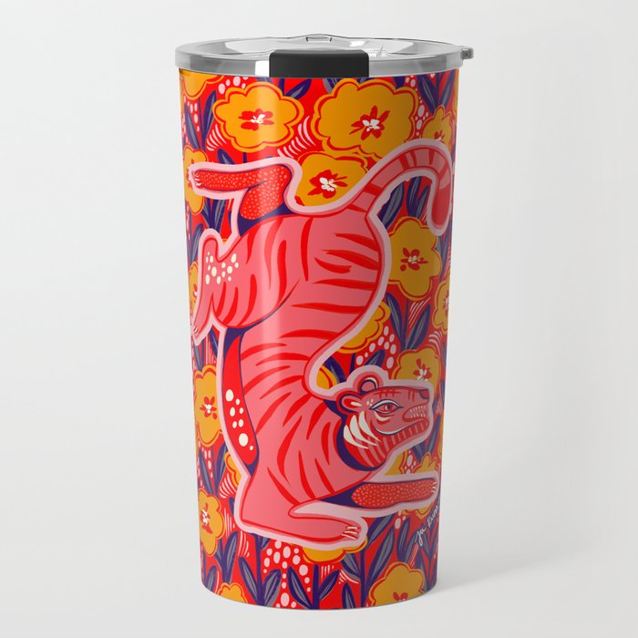 Golden Tiger Travel Mug Gallery Image 1