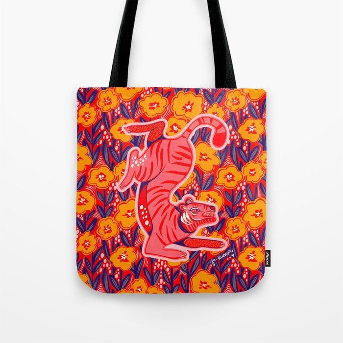 Golden Tiger Tote Bag Gallery Image 1