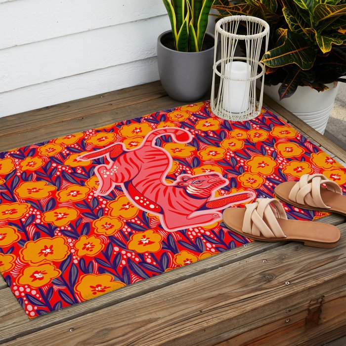 Golden Tiger Outdoor Rug Gallery Image 2