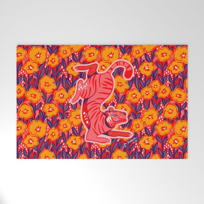 Golden Tiger Welcome Mat Gallery Image 1