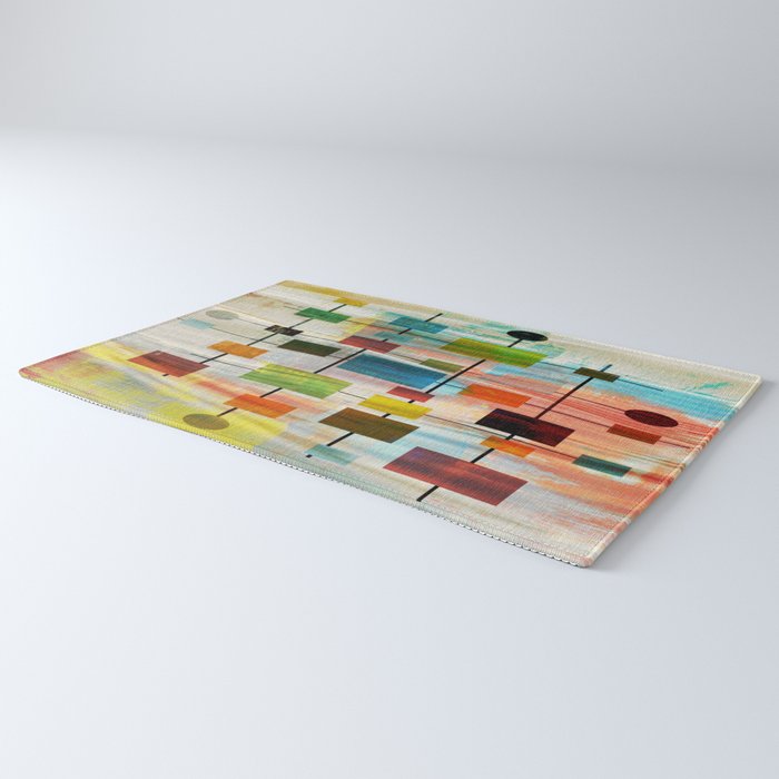 Mid-Century Modern Art 1.3 -  Graffiti Style Rug Gallery Image 3