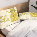 keep on truckin surfy snail // retro surf art by surfy birdy Pillow Sham Gallery Image 2