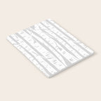 Woodcut Birches Grey Notebook Gallery Image 2