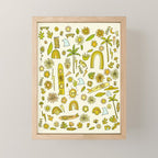 doodle daydreams sunshine and good vibes // retro art by surfy birdy Mini Art Print Gallery Image 1