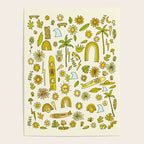 doodle daydreams sunshine and good vibes // retro art by surfy birdy Poster Gallery Image 4