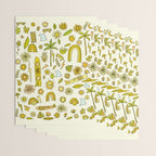 doodle daydreams sunshine and good vibes // retro art by surfy birdy Wrapping Paper Gallery Image 3