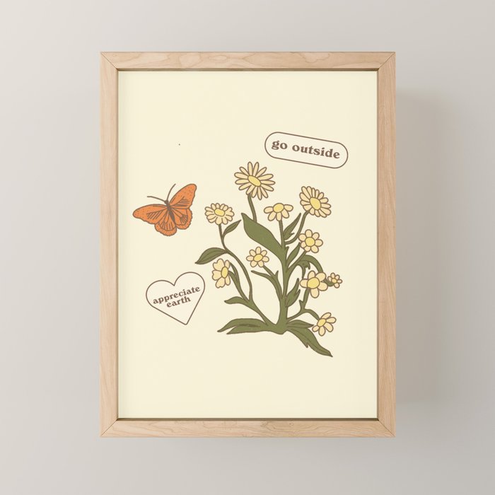 Go Outside and Appreciate Earth Mini Art Print