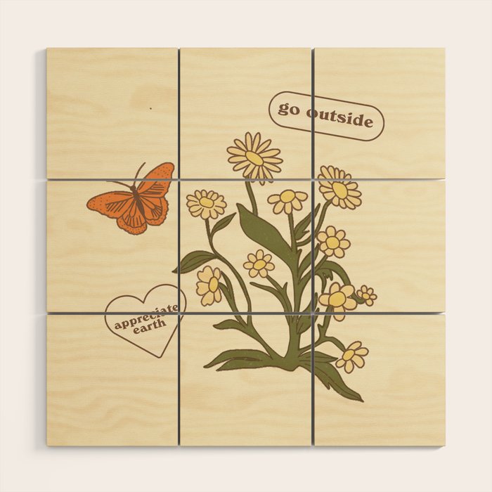 Go Outside and Appreciate Earth Wood Wall Art Gallery Image 1