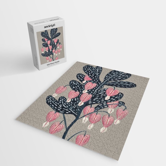 Bleeding Heart Flower Drawing Jigsaw Puzzle Gallery Image 2