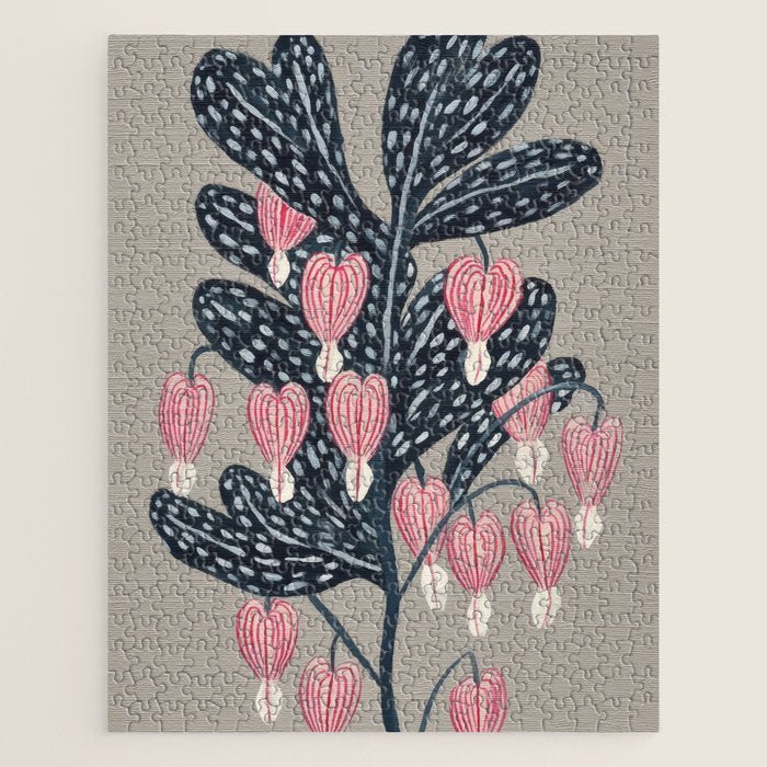 Bleeding Heart Flower Drawing Jigsaw Puzzle Gallery Image 1