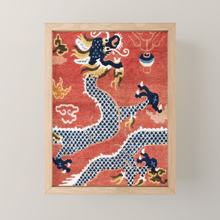 Ningxia West China Pillar Rug Mini Art Print Gallery Image 1