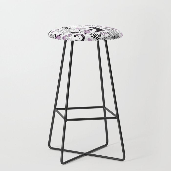 Wild West Cowboy Cowgirl Horse Ranch Pattern #cowboypattern Stool Gallery Image 1