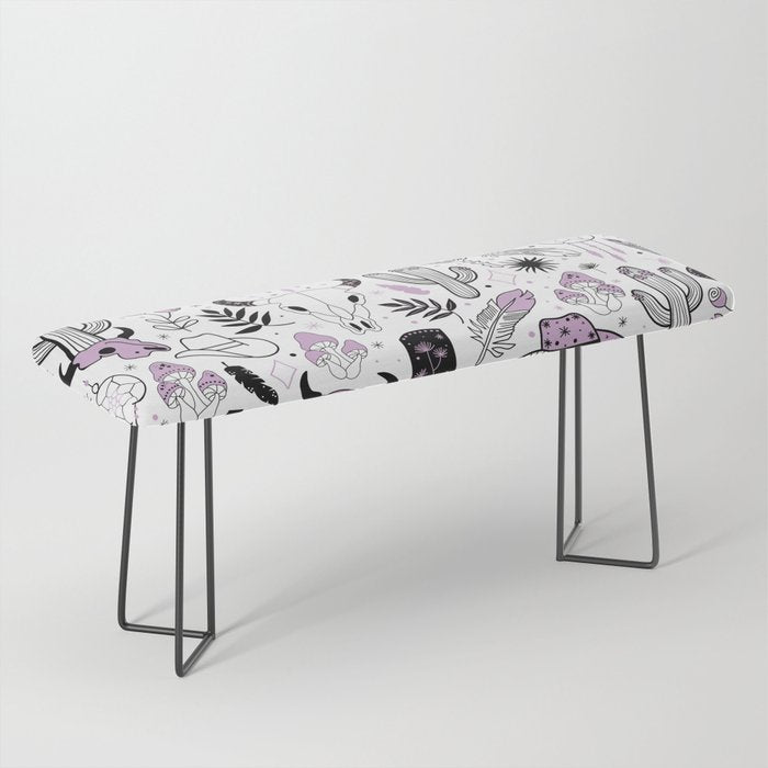 Wild West Cowboy Cowgirl Horse Ranch Pattern #cowboypattern Bench Gallery Image 1
