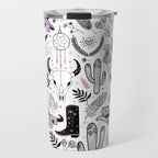 Wild West Cowboy Cowgirl Horse Ranch Pattern #cowboypattern Travel Mug Gallery Image 1