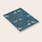William Morris Blue Birds Vintage Pattern Notebook Gallery Image 3