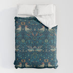 William Morris Blue Birds Vintage Pattern Duvet Cover Gallery Image 6