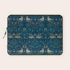 William Morris Blue Birds Vintage Pattern Laptop Sleeve Gallery Image 1