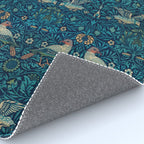 William Morris Blue Birds Vintage Pattern Rug Gallery Image 4