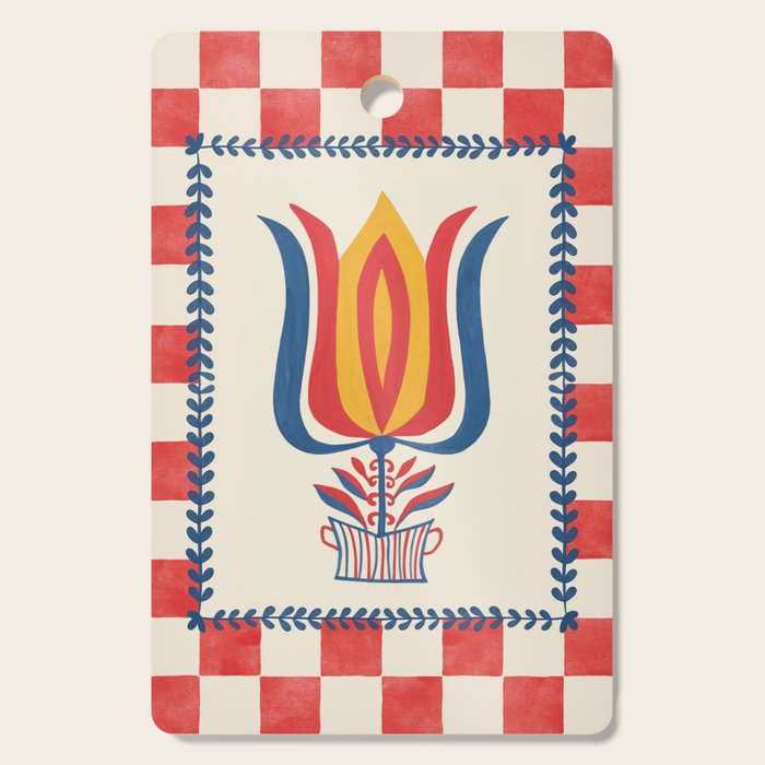 Folksy Tulip Cutting Board Gallery Image 1