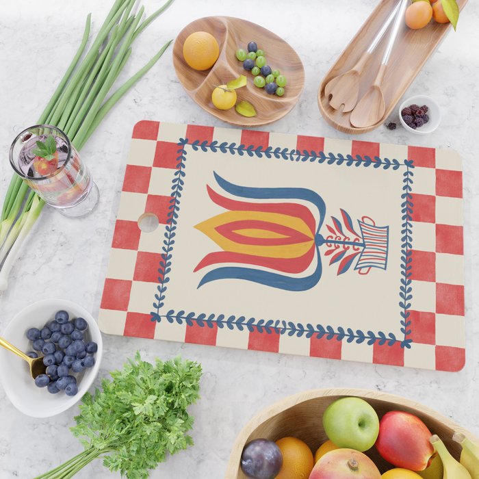 Folksy Tulip Cutting Board Gallery Image 2