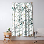 Botanical Eucalyptus Leaves Pattern Window Curtain Gallery Image 5