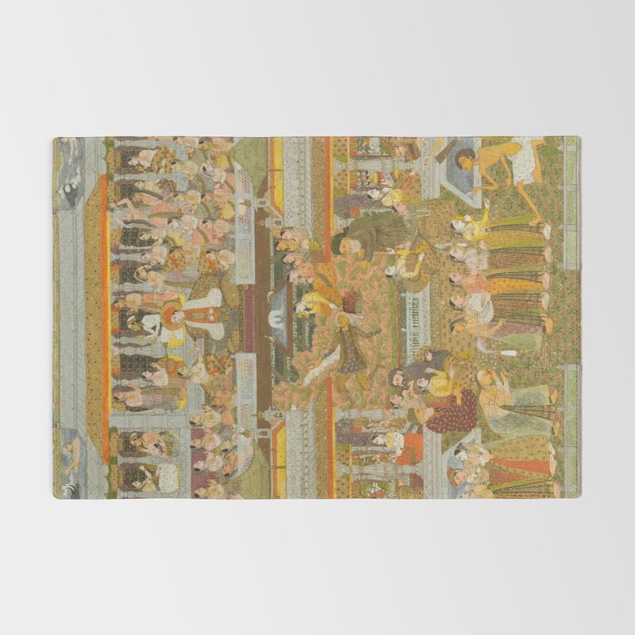 Lovers and beloveds: A composite of scenes from Persian, Urdu, and Sanskrit literature Rug Gallery Image 2