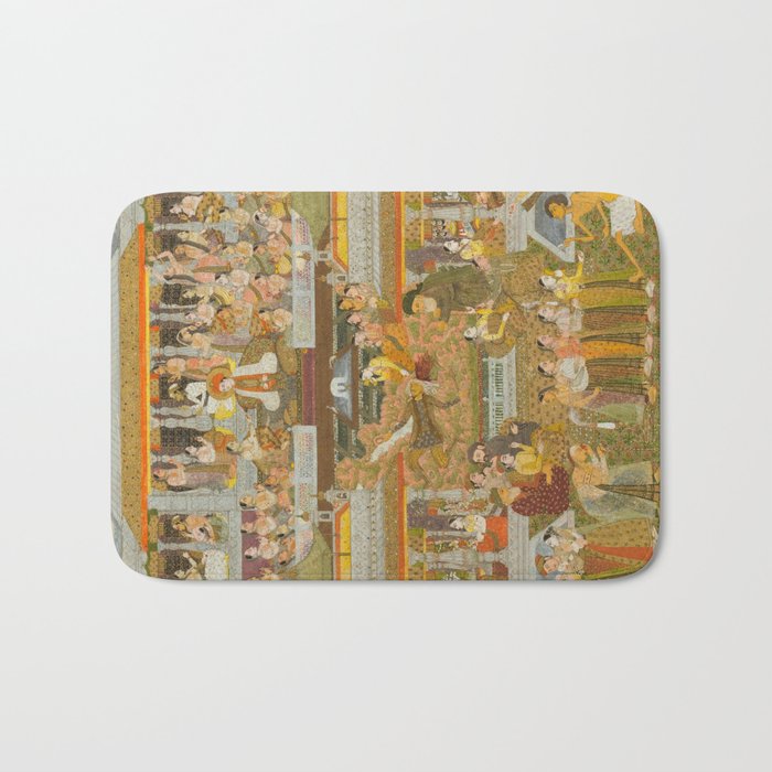 Lovers and beloveds: A composite of scenes from Persian, Urdu, and Sanskrit literature Bath Mat Gallery Image 1