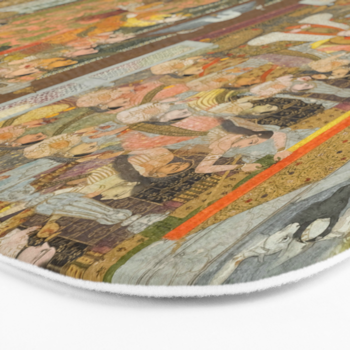 Lovers and beloveds: A composite of scenes from Persian, Urdu, and Sanskrit literature Bath Mat Gallery Image 3