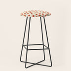 Sweet Strawberries - Red, Black, Cream, and White Stool Gallery Image 1