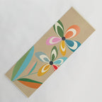 Mid-Century Abstract Flowers 04 Yoga Mat Gallery Image 1