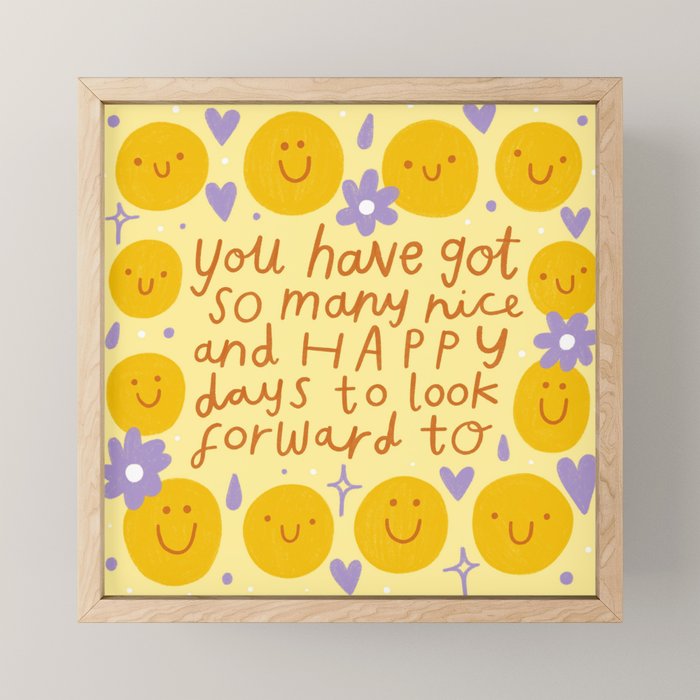 Happy days  Mini Art Print Gallery Image 1