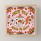 Hot Tea Makes Me Happy Mini Art Print Gallery Image 1