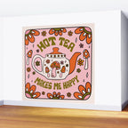 Hot Tea Makes Me Happy Wall Mural Gallery Image 2