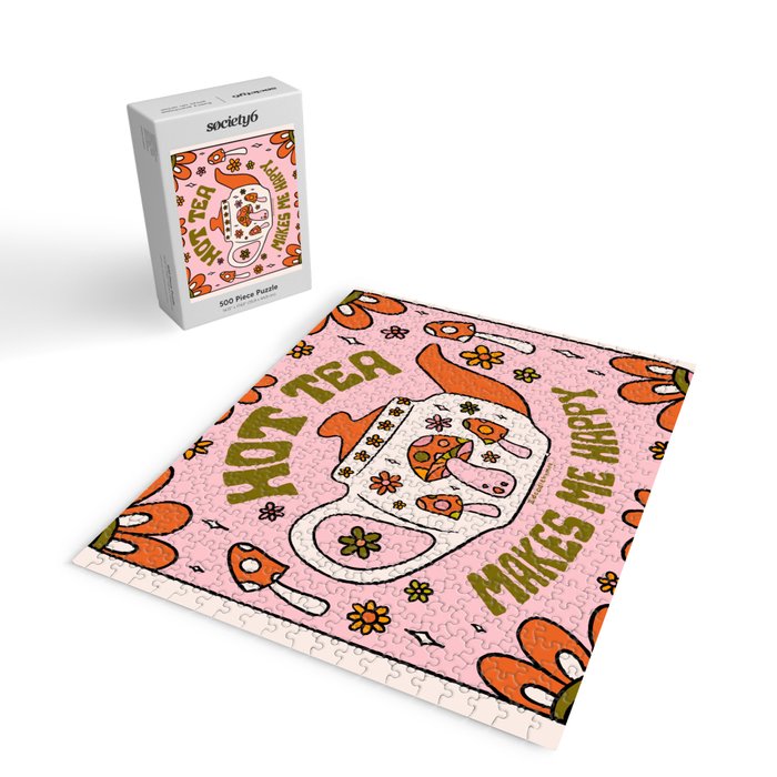 Hot Tea Makes Me Happy Jigsaw Puzzle Gallery Image 2