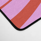 Modern Retro Liquid Swirl Abstract Pattern Square Red and Pink Desk Mat Gallery Image 4