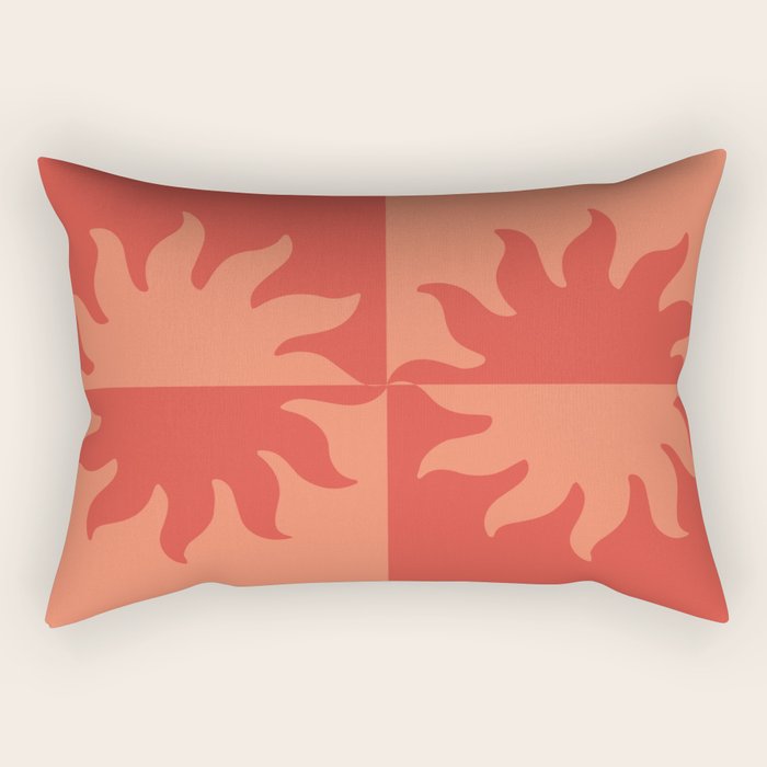 Burning Sun Rectangular Pillow Gallery Image 2