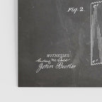 Toilet Paper Patent - Bathroom Art - Black Chalkboard Poster Gallery Image 3