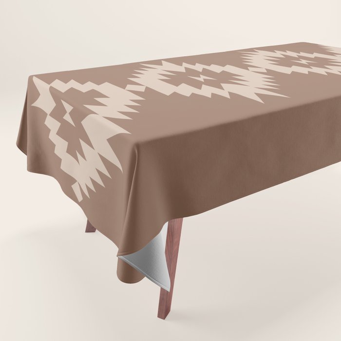 Southwestern Minimalism XXV - Coffee Creme Tablecloth Gallery Image 1