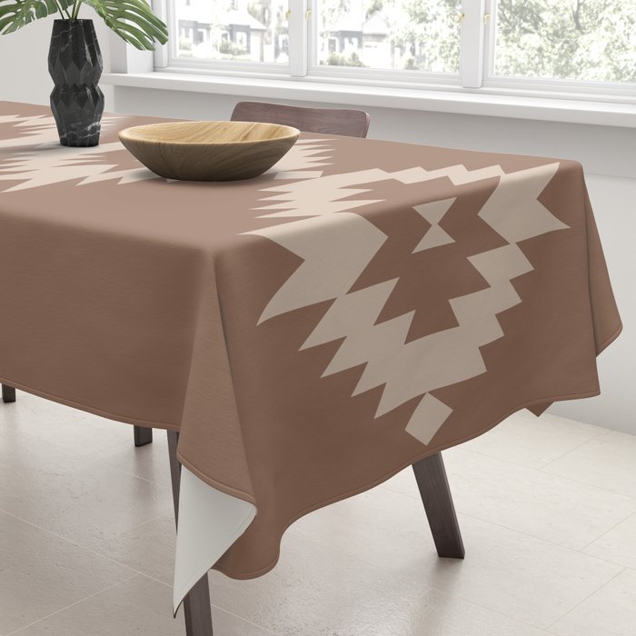 Southwestern Minimalism XXV - Coffee Creme Tablecloth Gallery Image 3