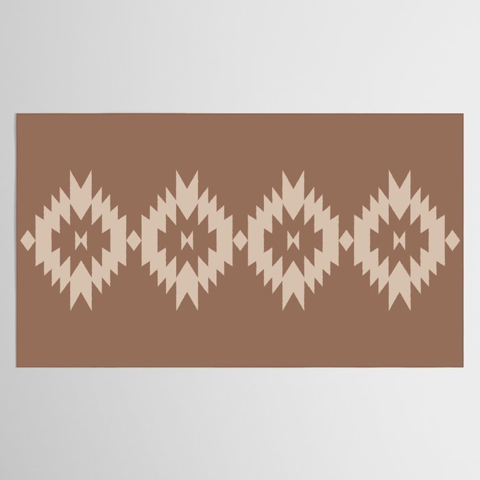 Southwestern Minimalism XXV - Coffee Creme Tablecloth Gallery Image 2