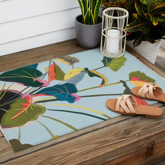 House Plant 8 Outdoor Rug Gallery Image 2