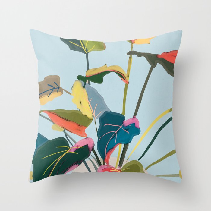 House Plant 8 Throw Pillow Gallery Image 1