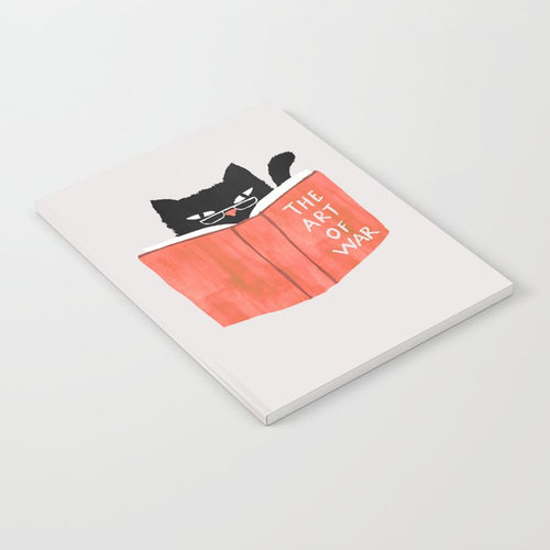 Cat Reading Book Notebook Gallery Image 2
