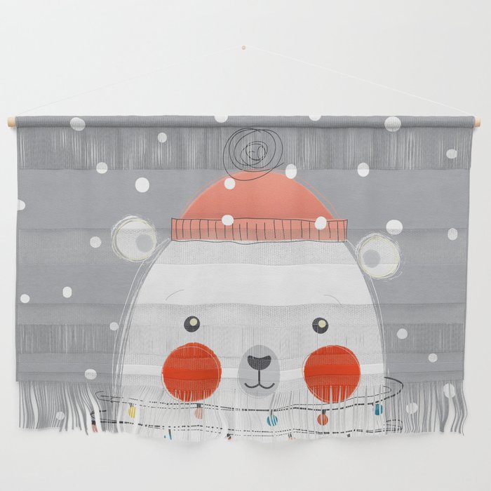 Christmas Polar Bear Wall Hanging Gallery Image 1