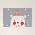 Christmas Polar Bear Welcome Mat Gallery Image 1