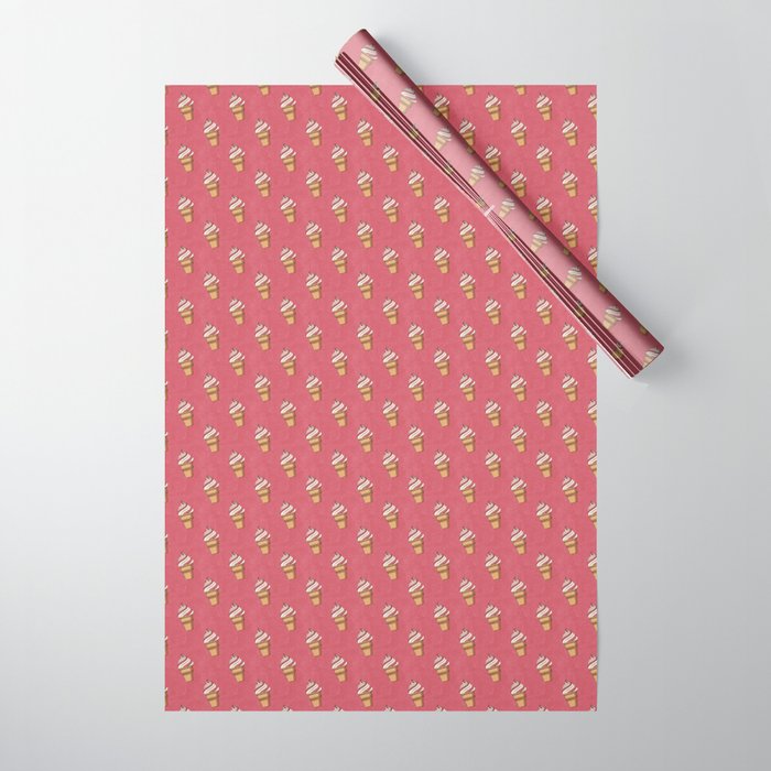 FAST FOOD / Ice Cream - pattern Wrapping Paper Gallery Image 1