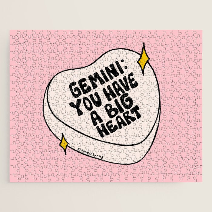 Gemini Conversation Heart Jigsaw Puzzle Gallery Image 1