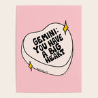 Gemini Conversation Heart Poster Gallery Image 4