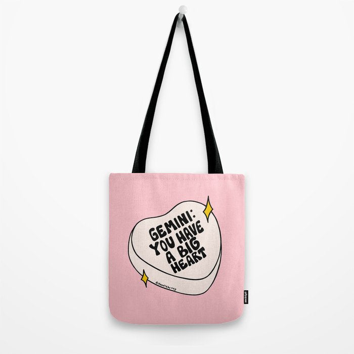Gemini Conversation Heart Tote Bag Gallery Image 2