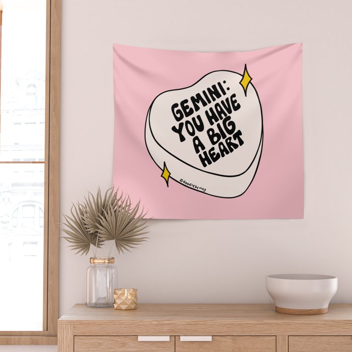 Gemini Conversation Heart Wall Tapestry Gallery Image 2